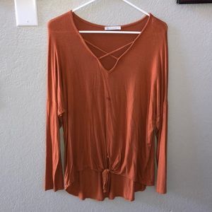 Orange Knot Shirt
